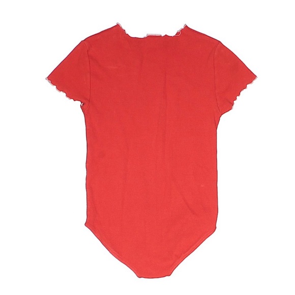 ZARA Red/Orange Short Sleeve Bodysuit - Picture 2 of 2